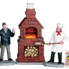 Lemax 64066 - Outdoor Pizza Oven, Set Of 4, Battery-Operated (4.5 Volts) - Misc. Accessories