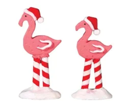 Lemax 74209 - Pink Flamingos, Set Of 2 - Sugar N Spice Accessories