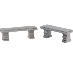Lemax 74236 - Plaza Bench, Set Of 2 - Misc. Accessories
