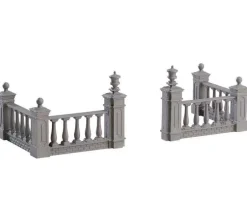 Lemax 74237 - Plaza Fence, Set Of 4 - Misc. Accessories
