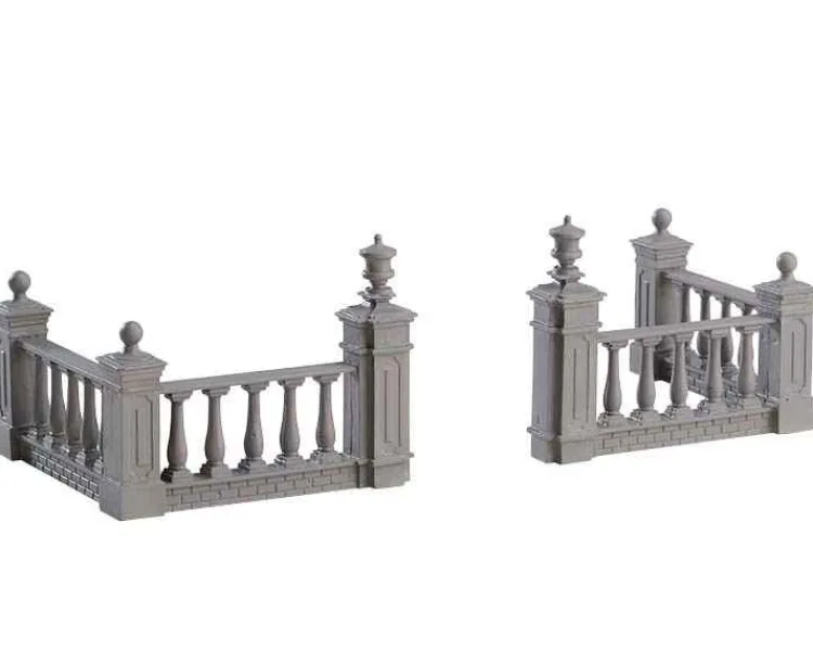 Lemax 74237 - Plaza Fence, Set Of 4 - Misc. Accessories
