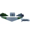 Lemax 64109 - Plaza System (Grey, Triangle Grass) - 24 Pieces - Landscape