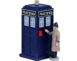 Lemax 03509 - Police Call Box, Set Of 2 - Table Pieces