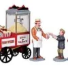 Lemax 02832 - Popcorn Seller, Set Of 4 - Christmas Figurines