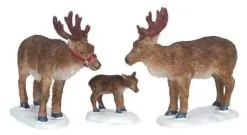 Lemax 62242 - Reindeer, Set Of 3 - Christmas Village Figurines