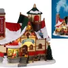 Lemax 15742 - Santa's Chalet, With 4.5-Volt Adaptor - Santa's Wonderland Christmas Village Houses & Buildings
