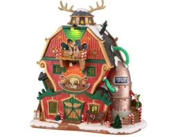 Lemax 15793 - Santa's Reindeer Training Academy, Battery-Operated (4.5V) - Santa's Wonderland