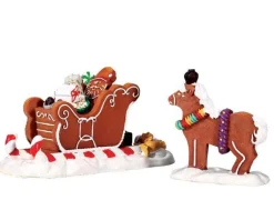 Lemax 73294 - Santa's Sleighride, Set Of 2 - Sugar N Spice Accessories