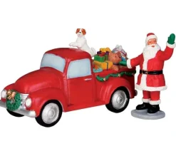 Lemax 53219 - Santa's Truck, Set Of 2 - Christmas Village Table Pieces