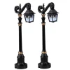 Lemax 24987 - Skeleton Deco Lamp, Set Of 2, Battery-Operated (4.5-Volt) - Spooky Town Halloween Village Accessories