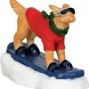 Lemax 42222 - Snowboarding Dog - Christmas Village Figurines