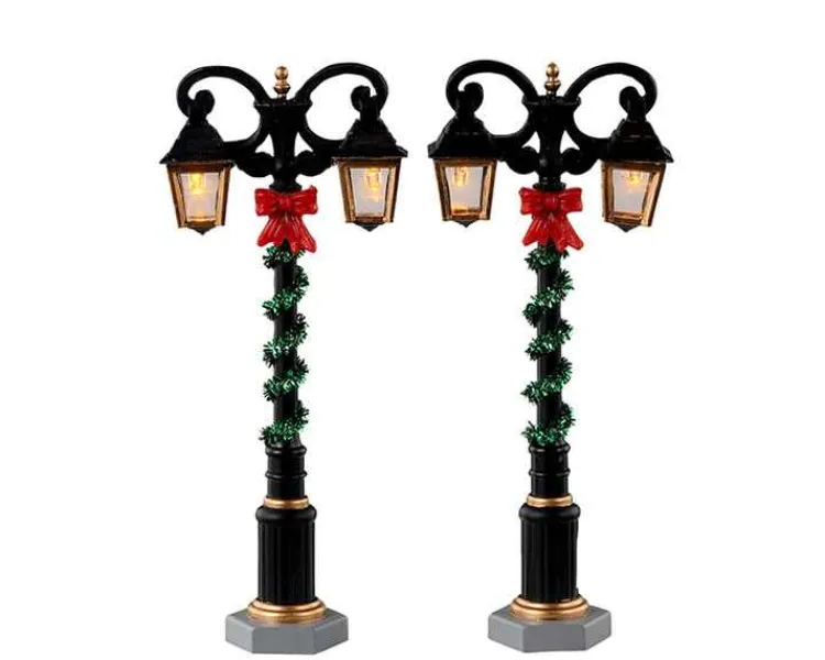 Lemax 34090 - Splendid Lights, Set Of 2, Battery-Operated (4.5-Volt) - Misc. Accessories