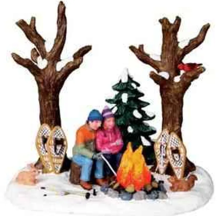Lemax 04224 - Staying Warm, B/O (4.5V) - Christmas Village Table Pieces