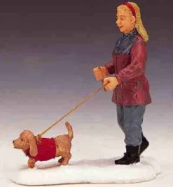 Lemax 22568 - Strolling With Pooch - Christmas Village Figurines