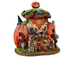 Lemax 25855 - Sugared Pumpkin Candy Shoppe, Battery-Operated (4.5-Volt) - Spooky Town Halloween Village Houses & Buildings