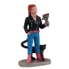 Lemax 12045 - Tattoo Katarina & Cat - Spooky Town Halloween Village Figurines