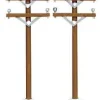 Lemax 64461 - Telephone Poles, Set Of 2 - Christmas Village Misc. Accessories