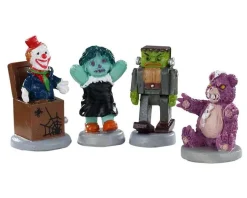 Lemax 02910 - Terrible Toys, Set Of 4 - Spooky Town Figurines