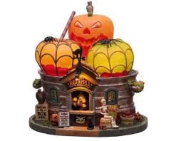 Lemax 15728 - The Bad Apple Shop, Battery-Operated (4.5V) - Spooky Town Houses