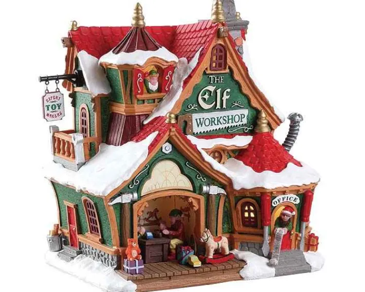 Lemax 75291 - The Elf Workshop, Battery-Operated (4.5V) - Santa's Wonderland