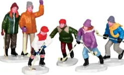 Lemax 42240 - The Home Team, Set Of 5 - Christmas Village Figurines