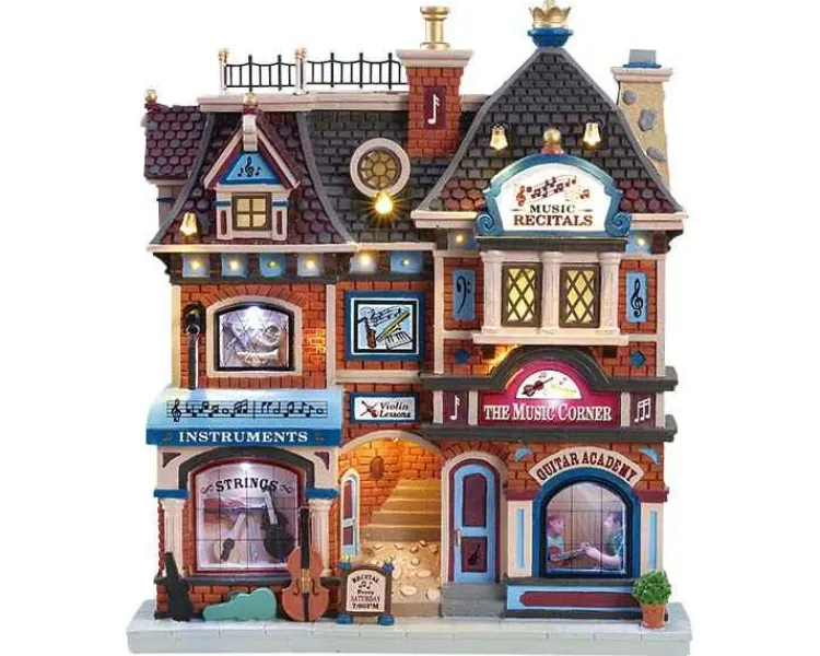 Lemax 85317 - The Music Corner, Battery-Operated (4.5V) - Facades