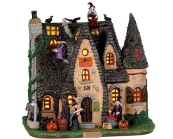 Lemax 25854 - The Witch's Cottage - Spooky Town Halloween Village Houses & Buildings