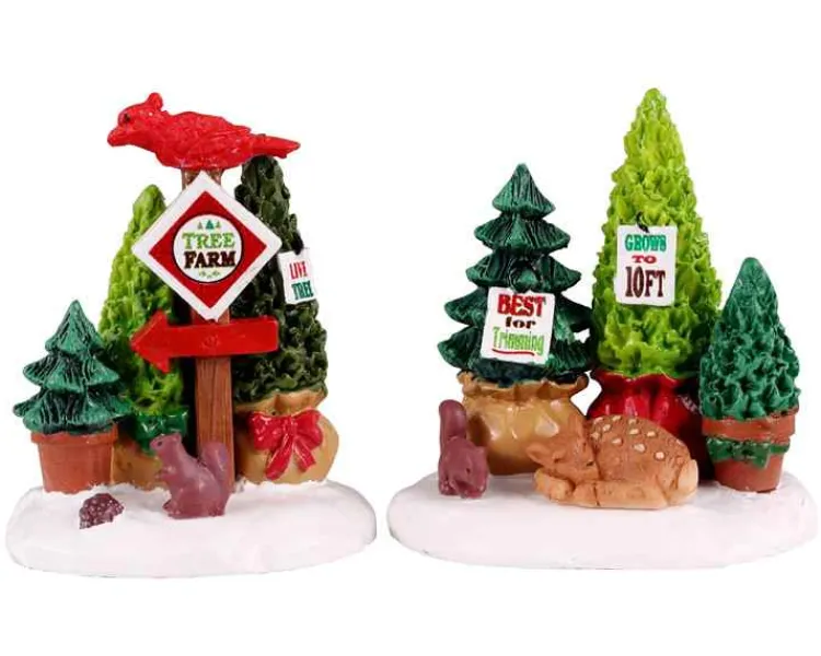 Lemax 14844 - Tree Farm Display, Set Of 2 - Misc. Accessories