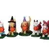 Lemax 52301 - Trick Or Treating Dogs, Set Of 5 - Spooky Town Figurines