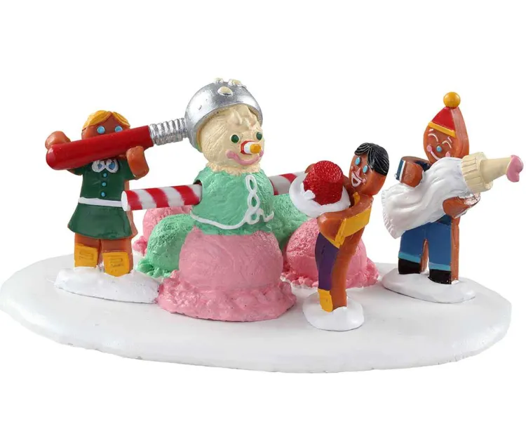 Lemax 03532 - Triple Scoop Snowman - Sugar N Spice Accessories