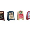 Lemax 64071 - Village Signs, Set Of 4 - Misc. Accessories