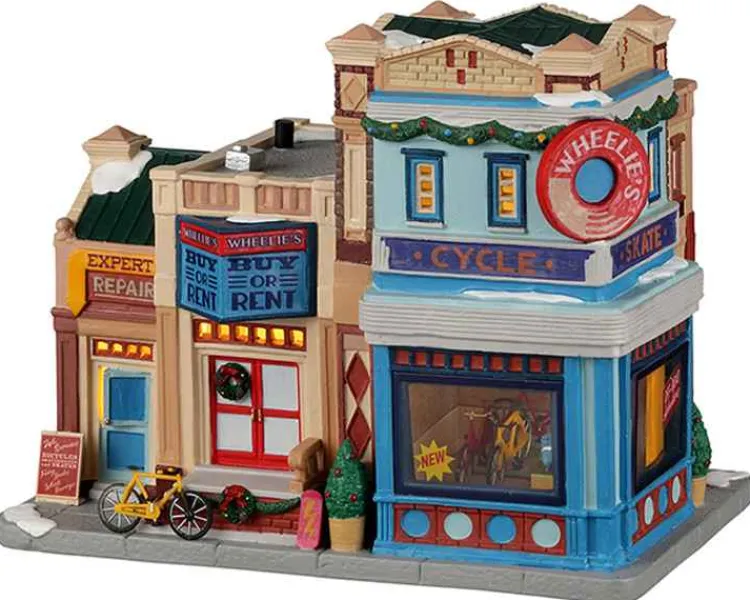 Lemax 25891 - Wheelie's Cycle And Skate Shop - Caddington Village Christmas Houses & Buildings