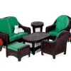 Lemax 64077 - Wicker Lawn Set, Set Of 8 - Table Pieces