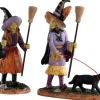 Lemax 02907 - Witches Night Out, Set Of 2 - Spooky Town Figurines