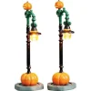 Lemax 74217 - Witch Pumpkin Patch, Set Of 2, Battery-Operated (4.5V) - Spooky Town Accessories