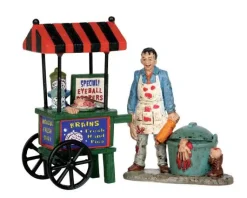 Lemax 52311 - Zombie Brains Foodcart, Set Of 2 - Spooky Town Figurines