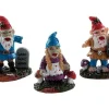 Lemax 82569 - Zombie Garden Gnomes, Set Of 3 - Spooky Town Figurines